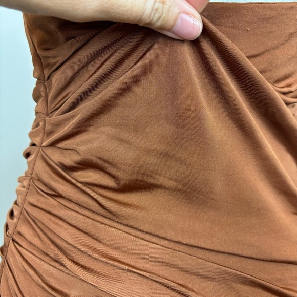 GAUGE81 Riga Mini Dress in Chestnut Size S - Picture 10 of 15